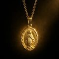 Virgin Mary Pendant — detailed close-up