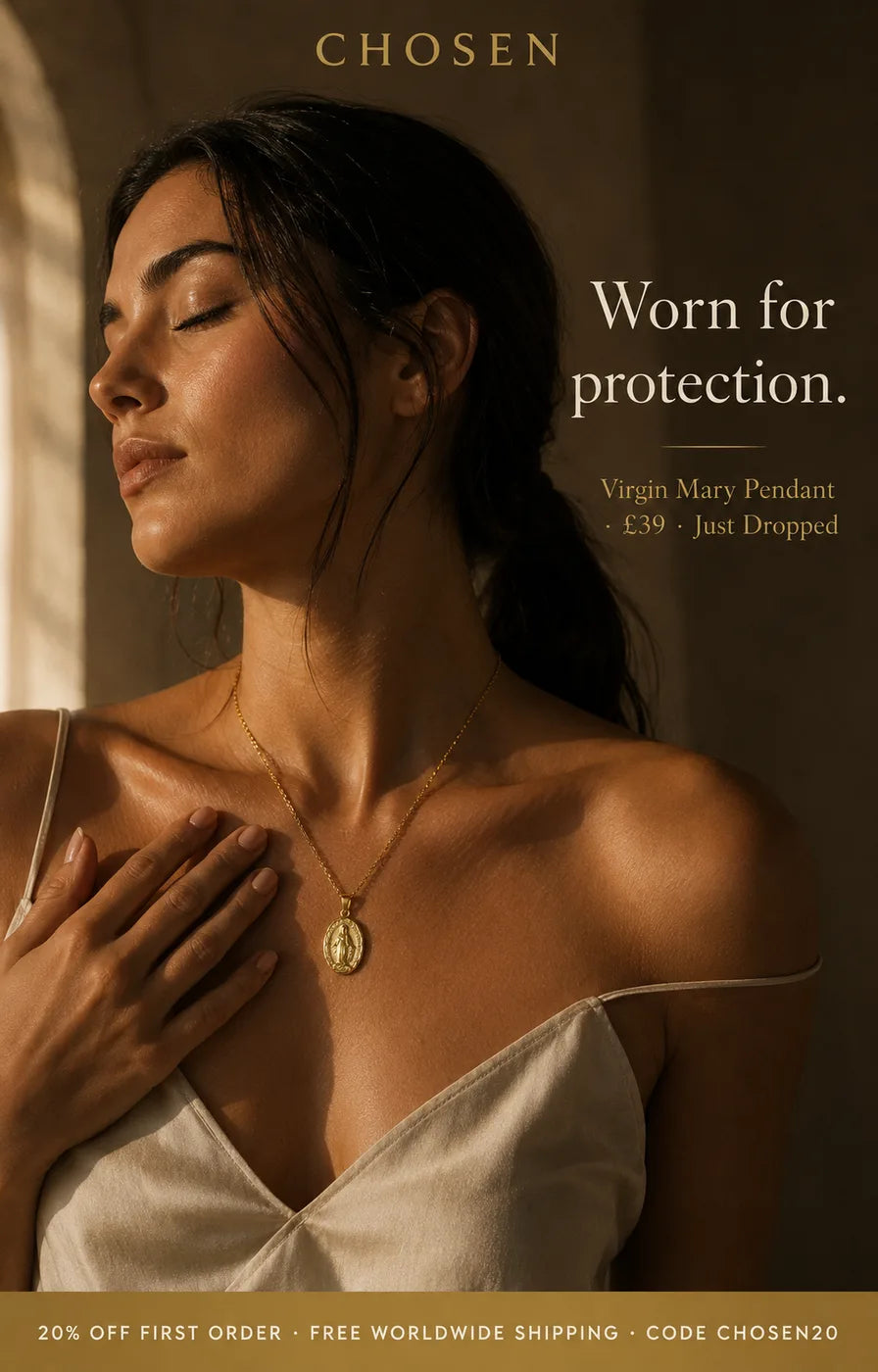 Virgin Mary Pendant — female devotional portrait